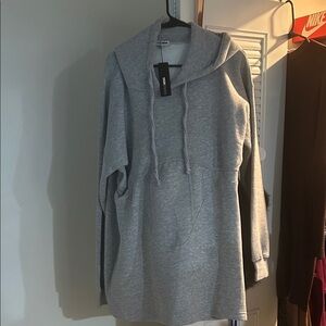 Gray Hooded Sweatshirt